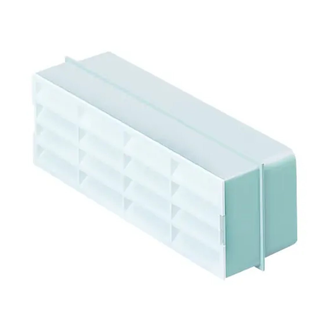 White 204x60mm single airbrick vent for external wall ventilation and airflow management