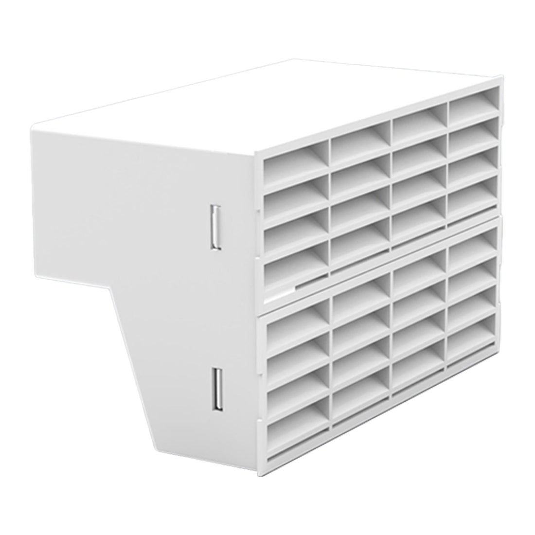 204x60mm - Double airbrick with grille (White) - VP
