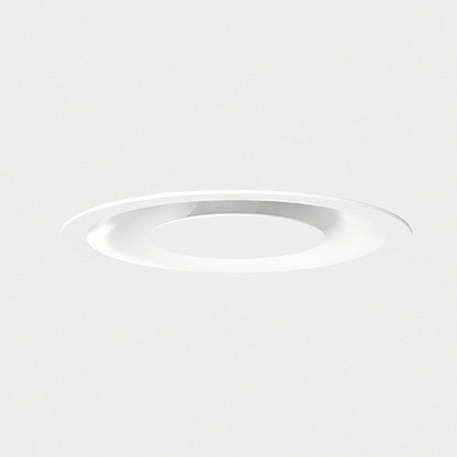 White circular vent duct on a white background