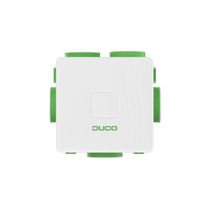 White and green modular block with 'DUCO' branding on a white background