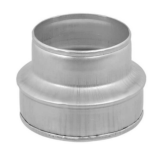 Airflow Adaptor 180-female/160-male fom galvanised steel