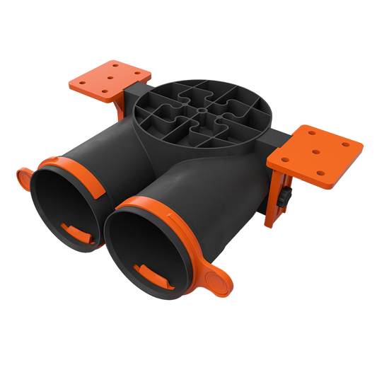 Aero Pro Slim Box Plenum (2x75mm - 125mm connections)