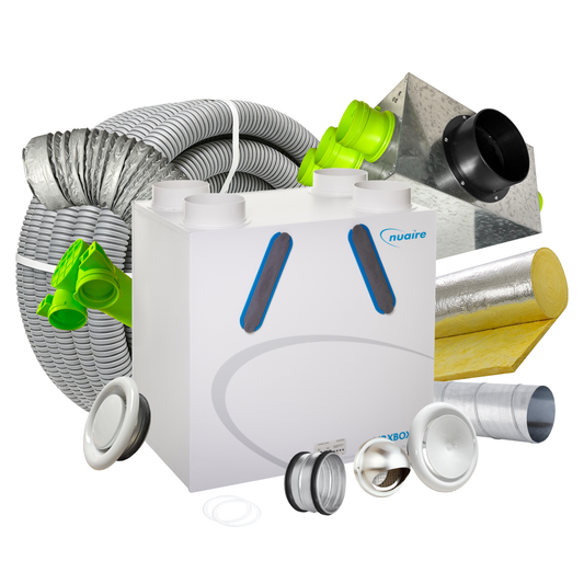 Ventilation Superstore 12 Room MVHR Kit – Nuaire AB-ECO4 Opposite Hand MVHR Unit
