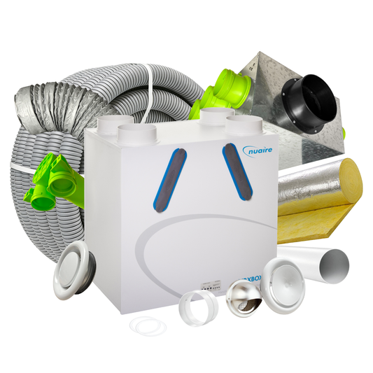 Ventilation Superstore 12 Room MVHR Kit – Nuaire AB-ECO5 Opposite Hand MVHR Unit