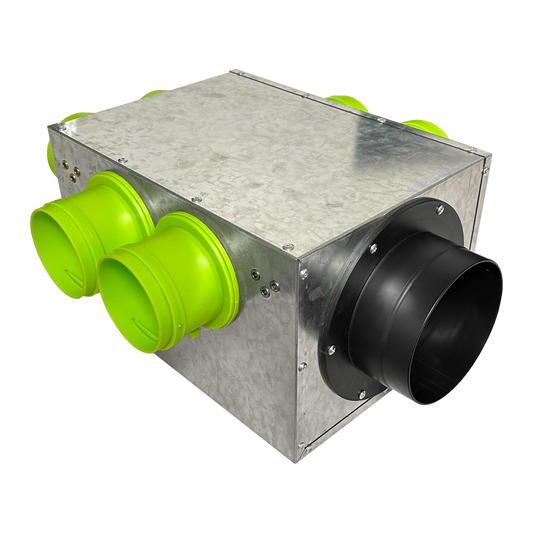 VS 125mm 6-port rear entry insulated manifold box with connections