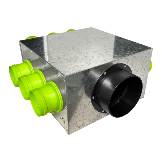 VS 150mm 12-port rear entry insulated manifold box with connections