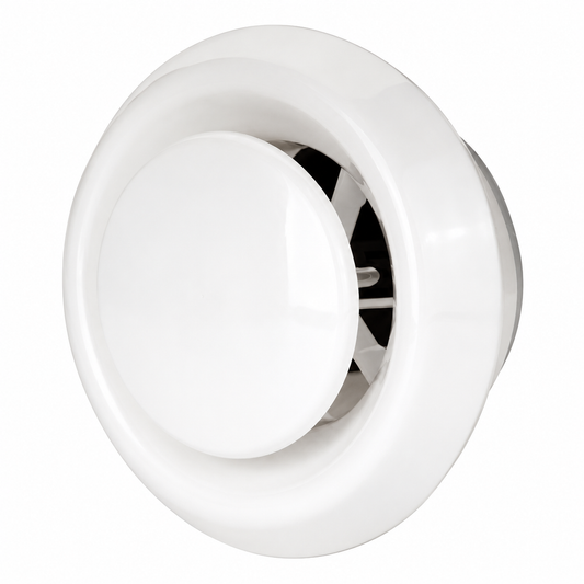 Quiet-Vent Plastic Air Exhaust or Supply Valve