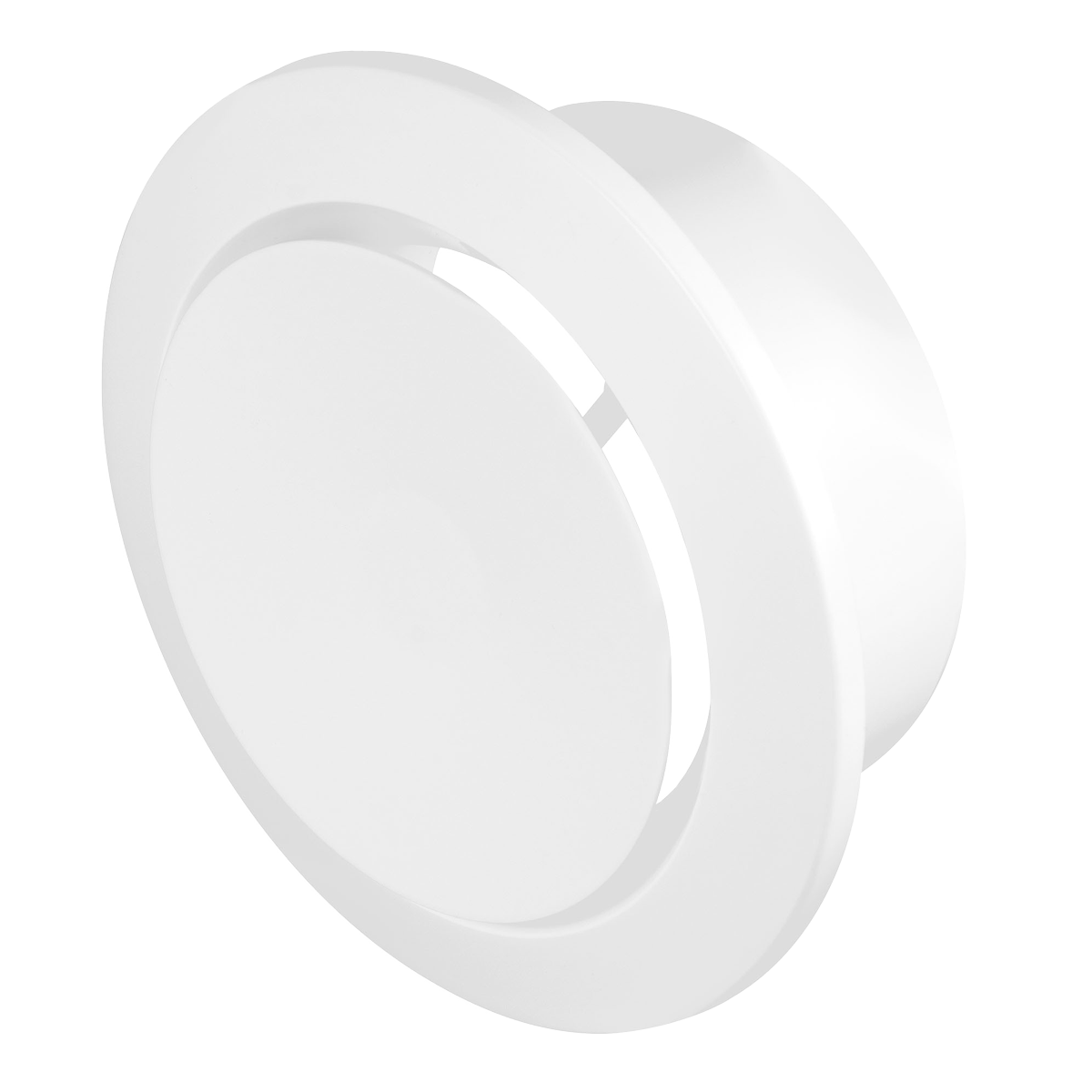 White plastic component on a white background