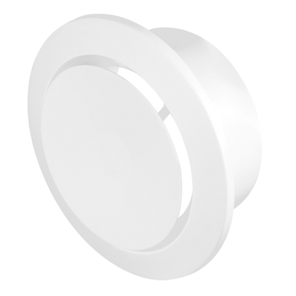 White plastic component on a white background