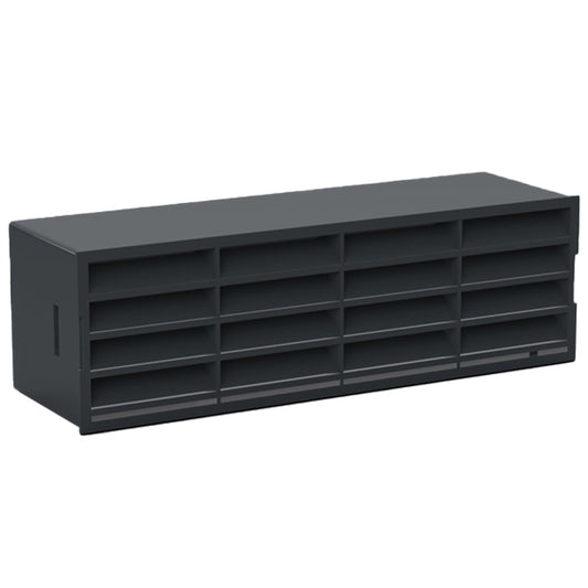204x60mm - Single airbrick complete - Black - VP