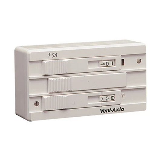 Vent-Axia electrical control panel on a white background