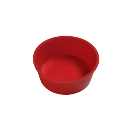 Red bowl on a white background