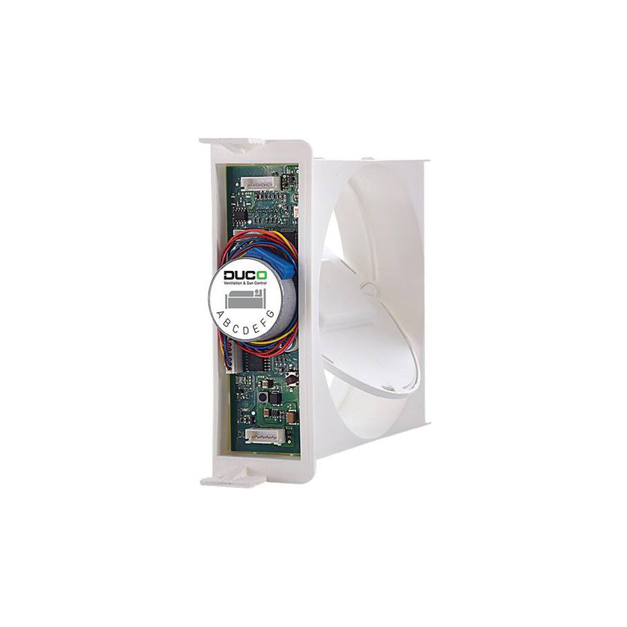 Electronic module with DUCO branding on a white background
