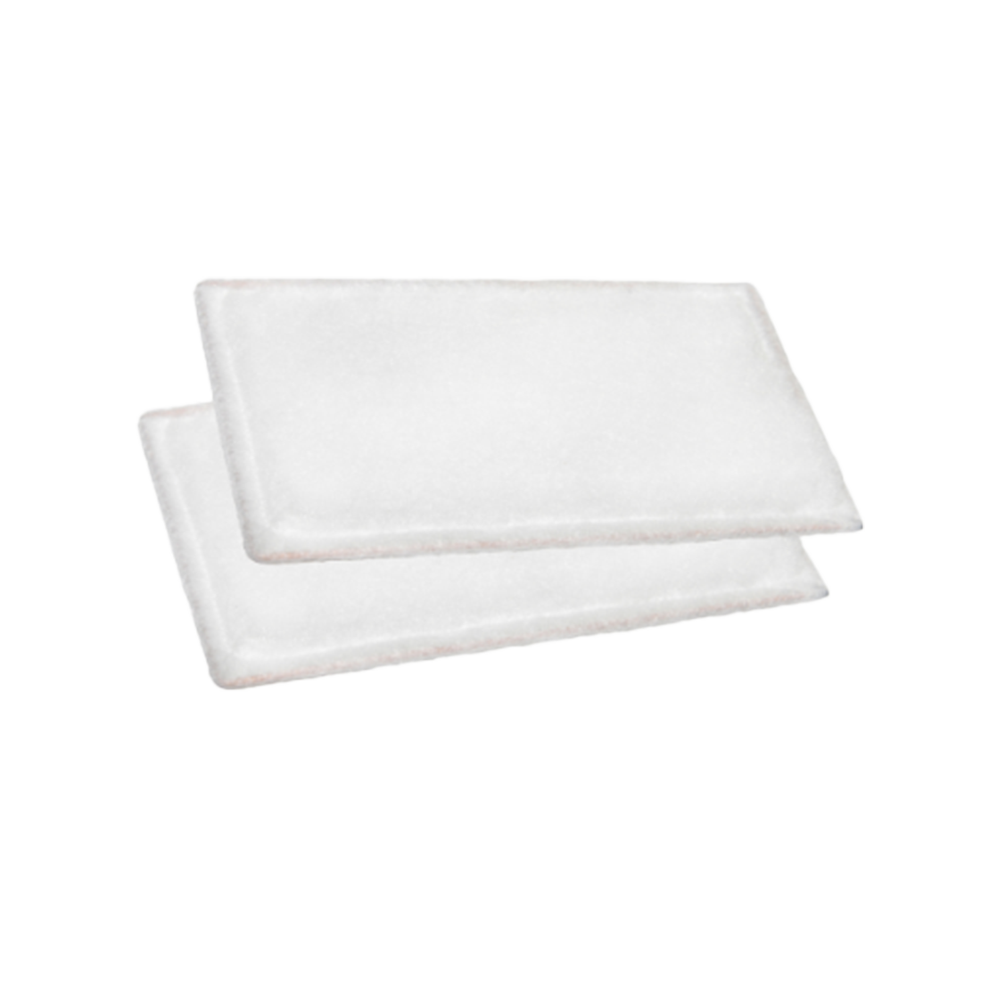 Two white cutting boards on a white background