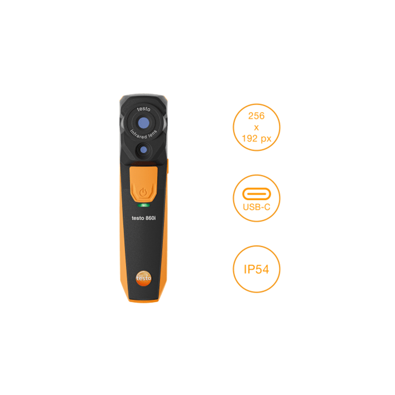 Handheld device with features highlighted on a white background